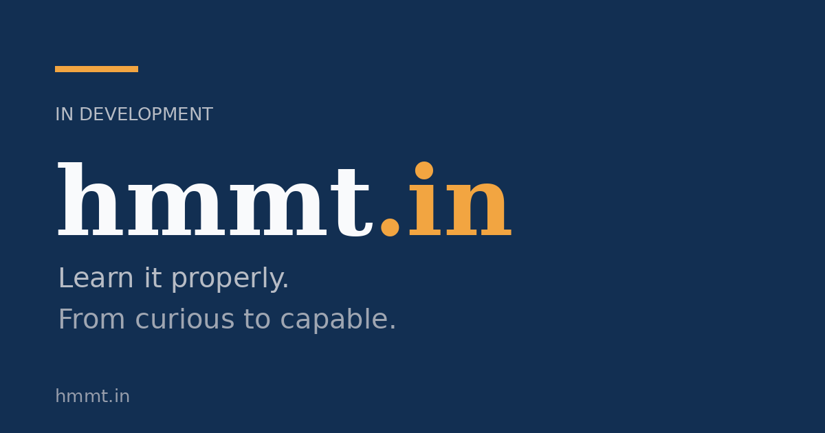Link preview image for hmmt.in